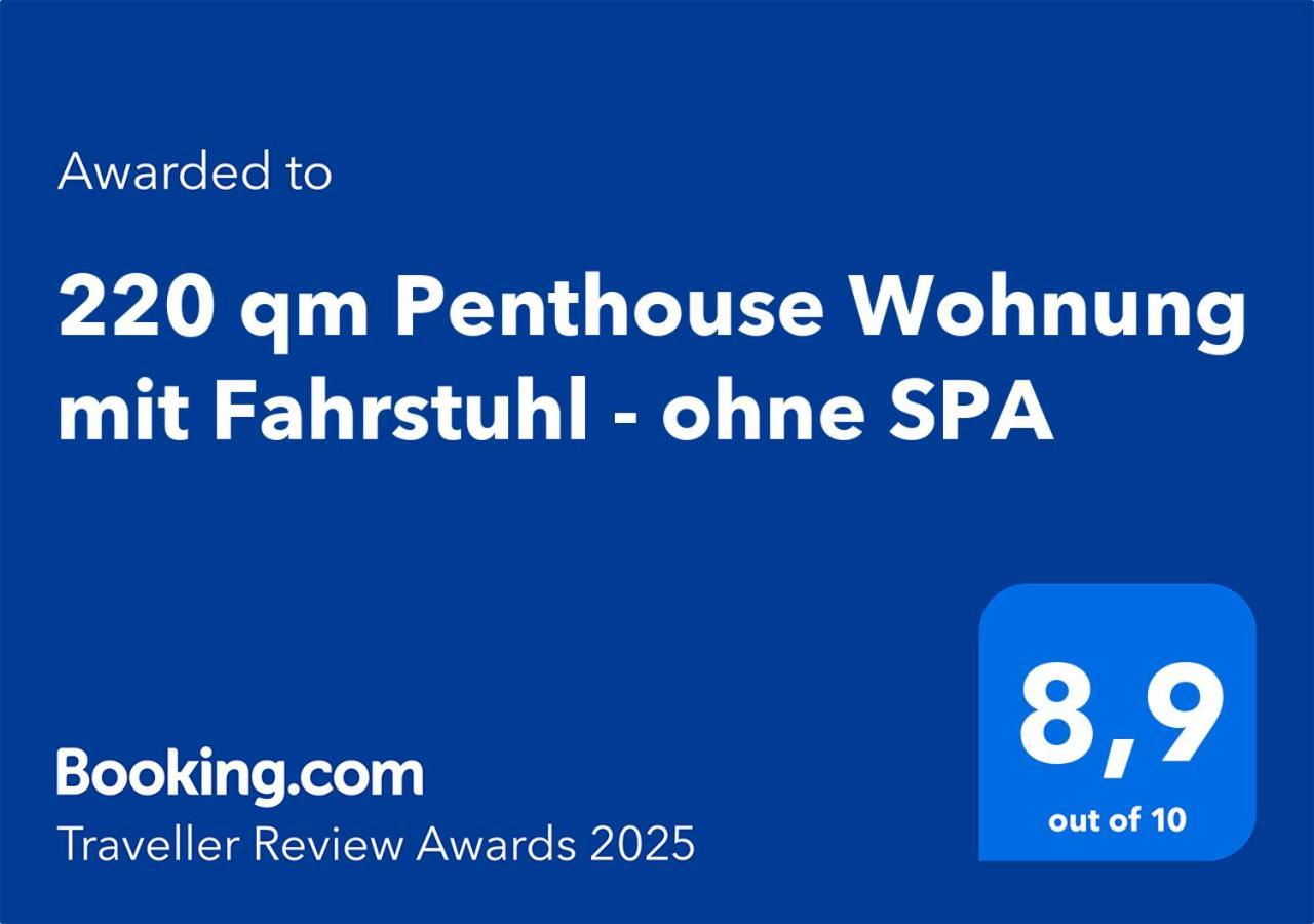 220 Qm Penthouse Wohnung Mit Fahrstuhl - Ohne Spa 曼海姆 外观 照片